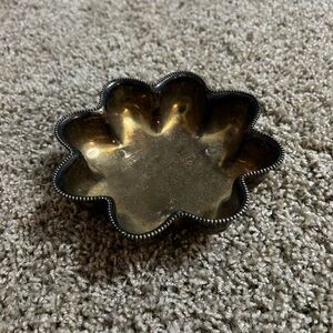 Antique Vintage Sterling Silver Scalloped Footed Bowl
Beaded Small